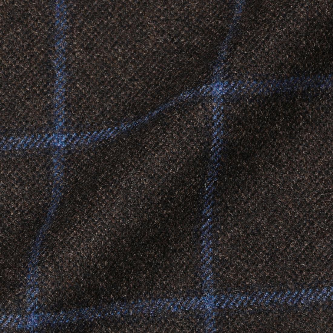 Brooklyn Loro Piana Windowpane 1199429: Brown Brooklyn Loro Piana Windowpane 1199429: Brown