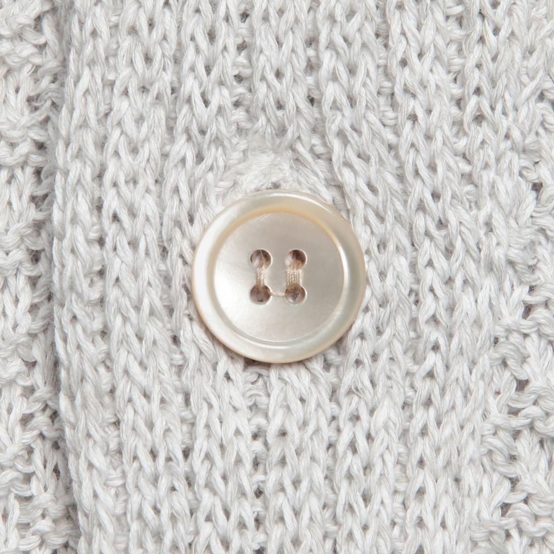 Cotton Shawl Collar Cardigan 1217046: White Cotton Shawl Collar Cardigan 1217046: White