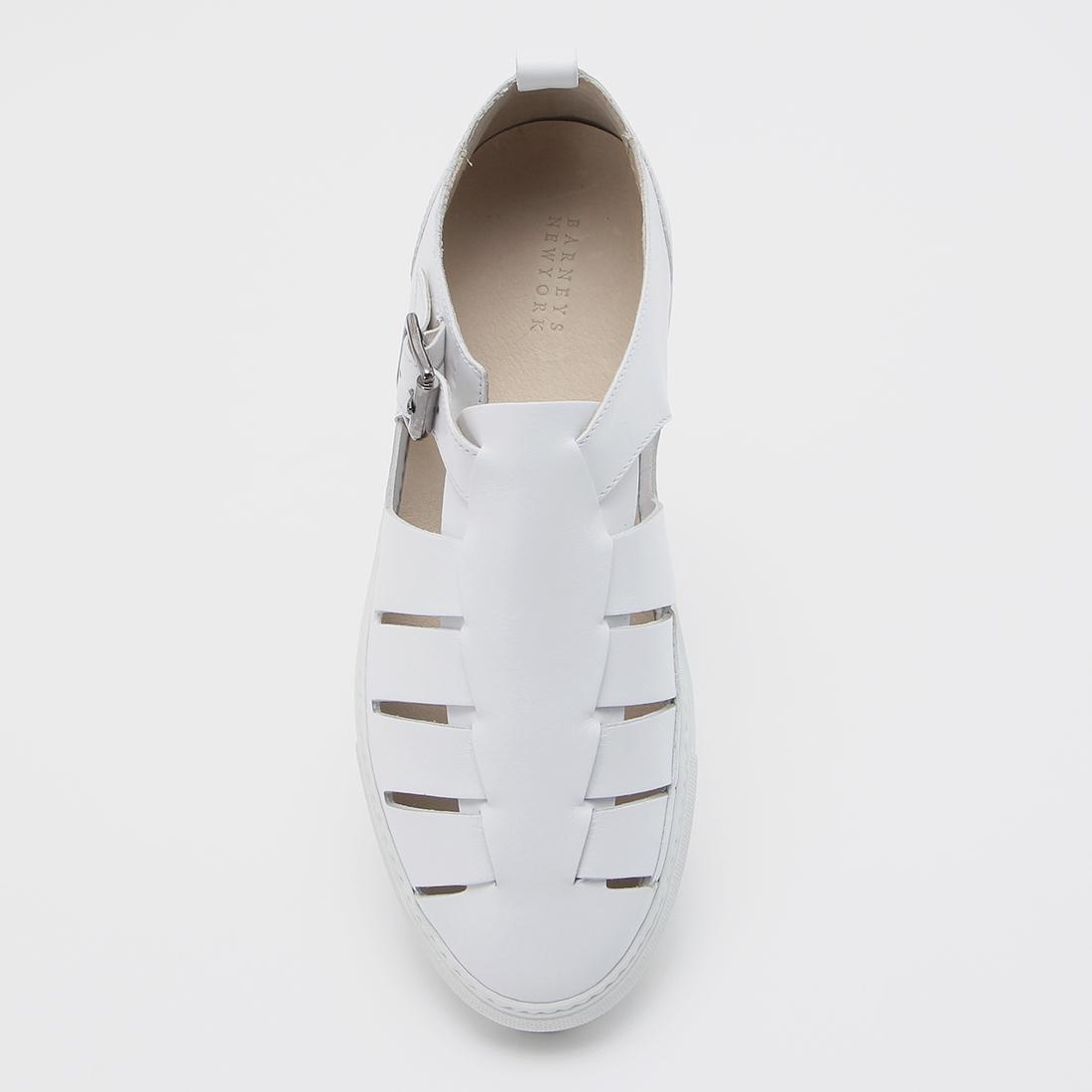 Barneys New York Leather Sandals 2010565: White Barneys New York Leather Sandals 2010565: White