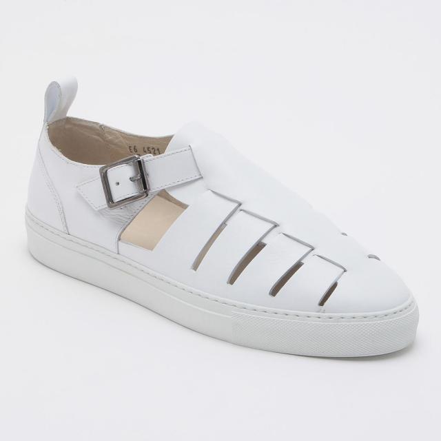 Barneys New York Leather Sandals 2010565: White Barneys New York Leather Sandals 2010565: White